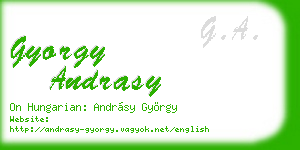 gyorgy andrasy business card