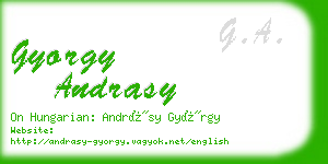 gyorgy andrasy business card